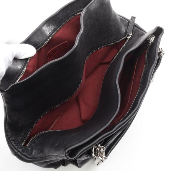 CHANEL Coco Mark Tote Bag in Black Leather ⭐ - Picture 4 of 10